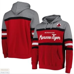 New Mitchell & Ness Morehouse College Marion Tigers Head Coach Hoody